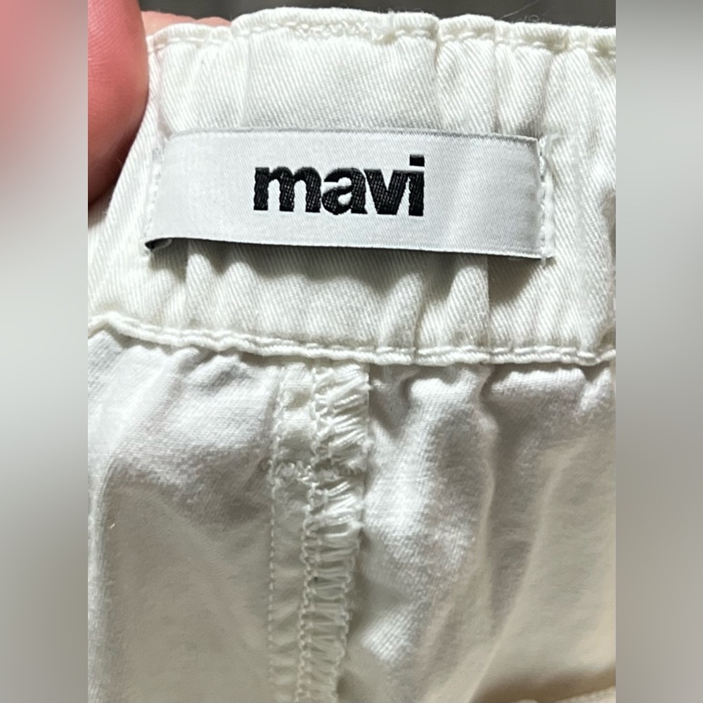 MAVI Pera Pleated Wide Leg Ultra High Rise Pants Trousers Linen Cotton Summer - Picture 12 of 14